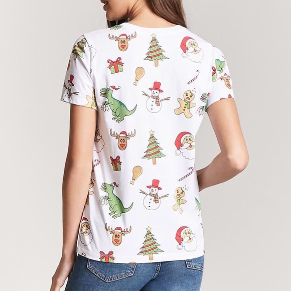 christmas themed t shirt - Picture 2 of 2